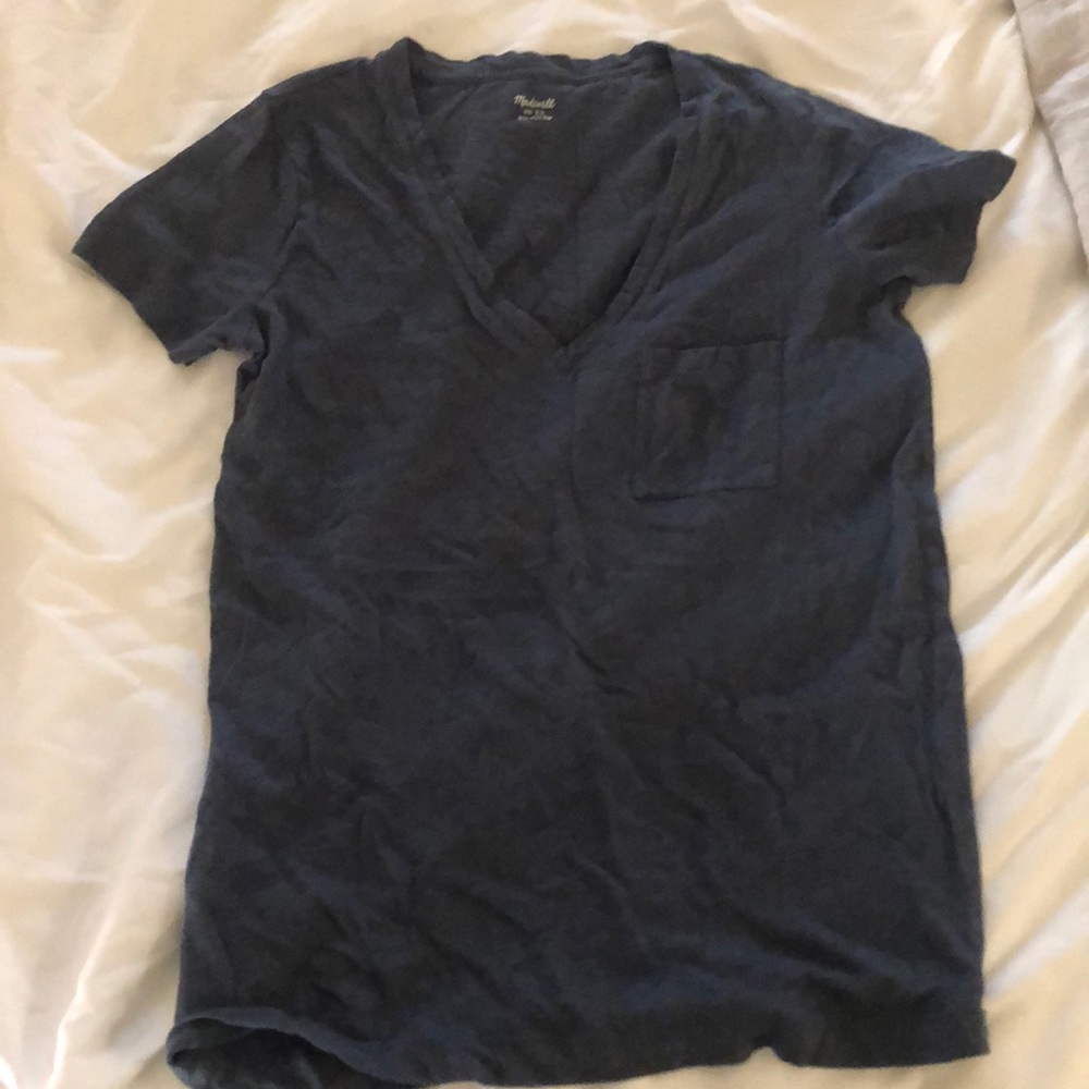 Madewell v-neck pocket tee